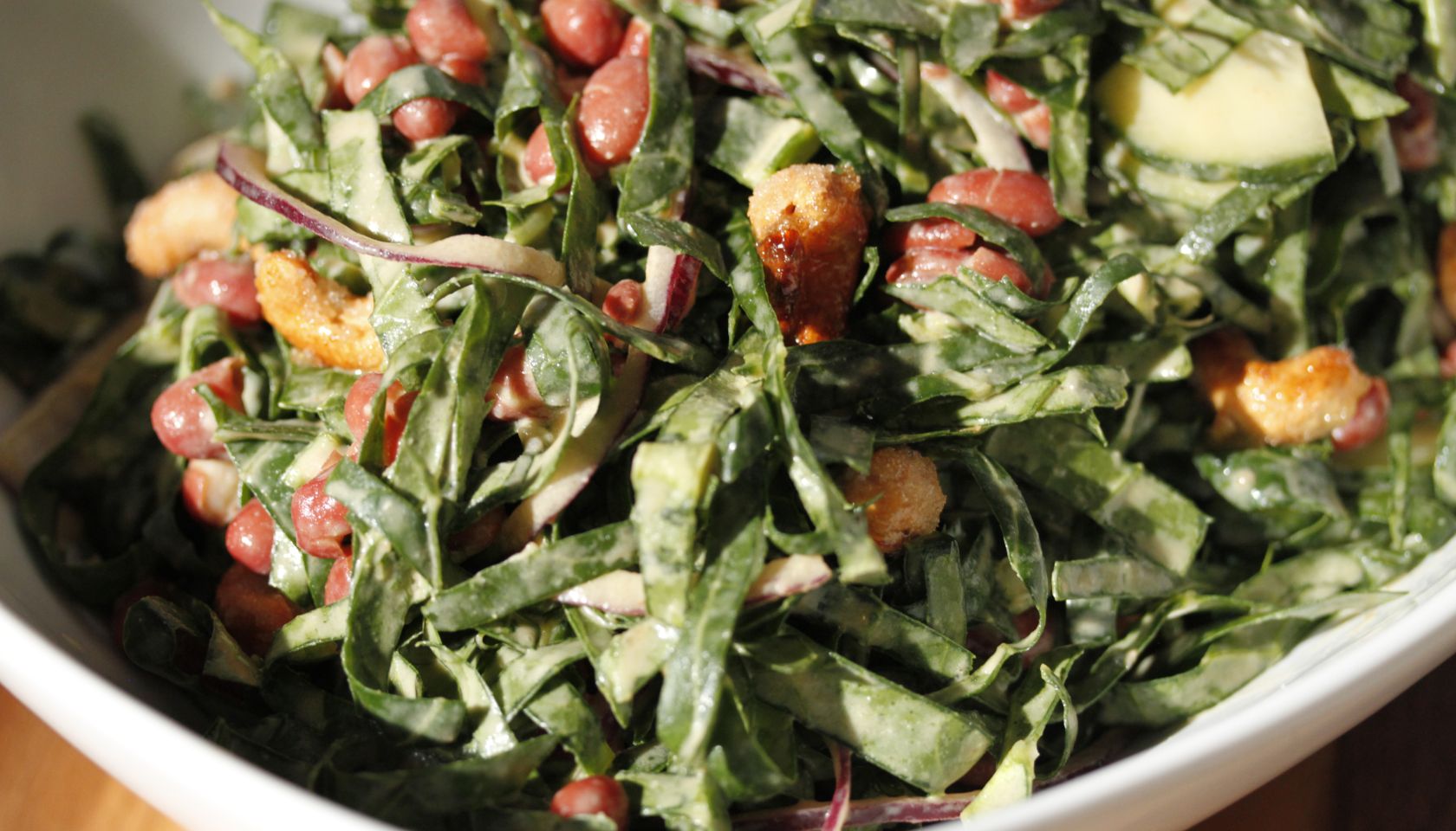 JJ's Supper Club: Raw Collard Green Salad