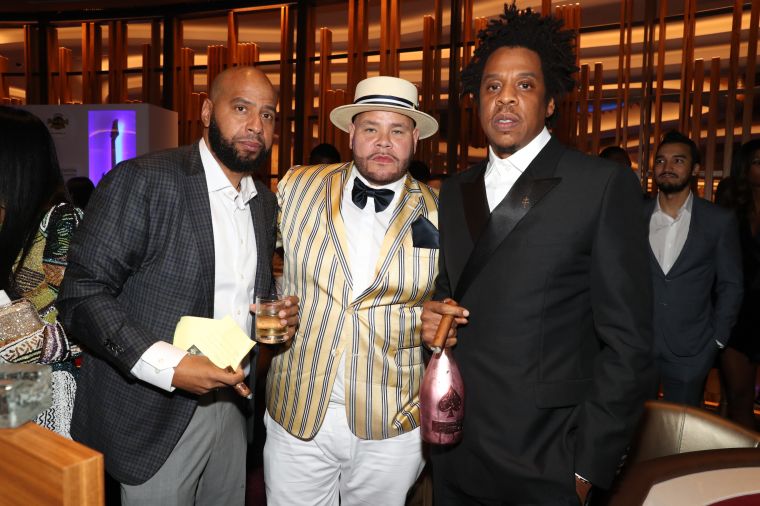 (L-R) Guest, Fat Joe and Jay-Z