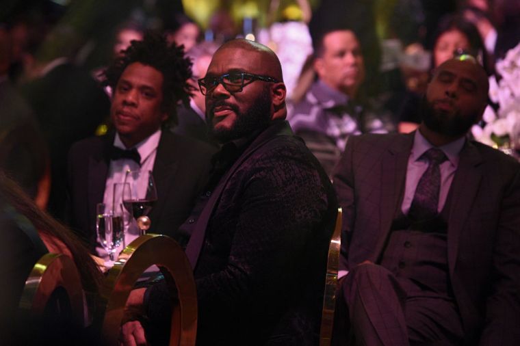 (L-R) Jay- Z, Tyler Perry and Juan "OG" Perez