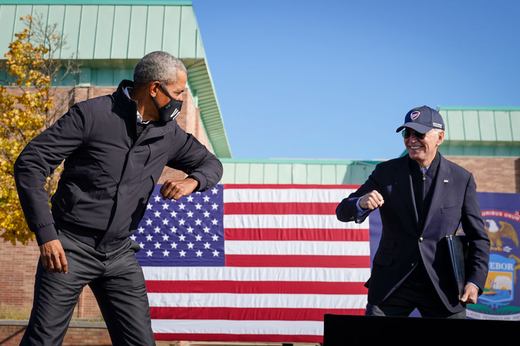 Barack Obama Campaigns With Joe Biden In Michigan 3 Days Ahead Of Election