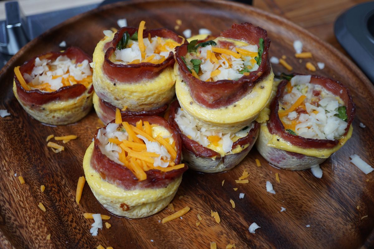 Mini Crustless Turkey Bacon Quiche Lorraine by Chef Jernard CLEO TV