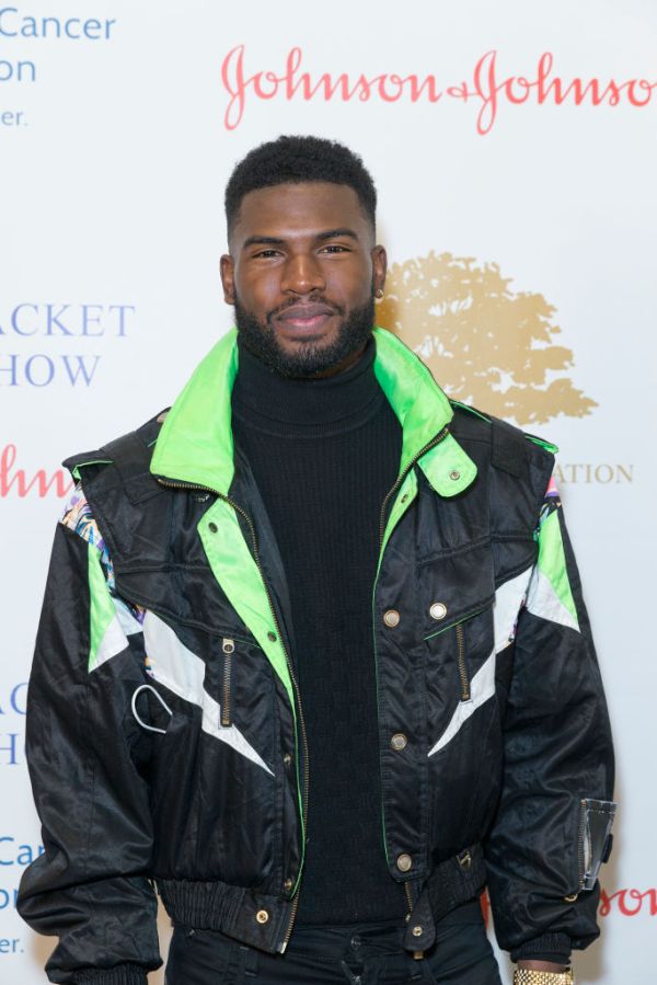 Broderick Hunter attends the Blue Jacket Fashion Show to...