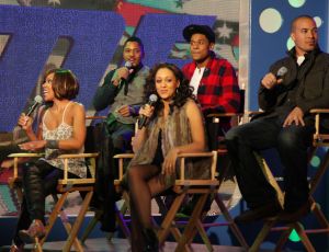 Cast Of "The Game" Visits BET's "106 & Park" - January 11, 2011