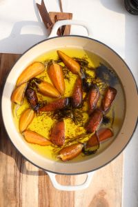 Olive Oil Poached Carrots