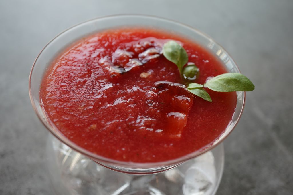 Watermelon and Chard Gazpacho