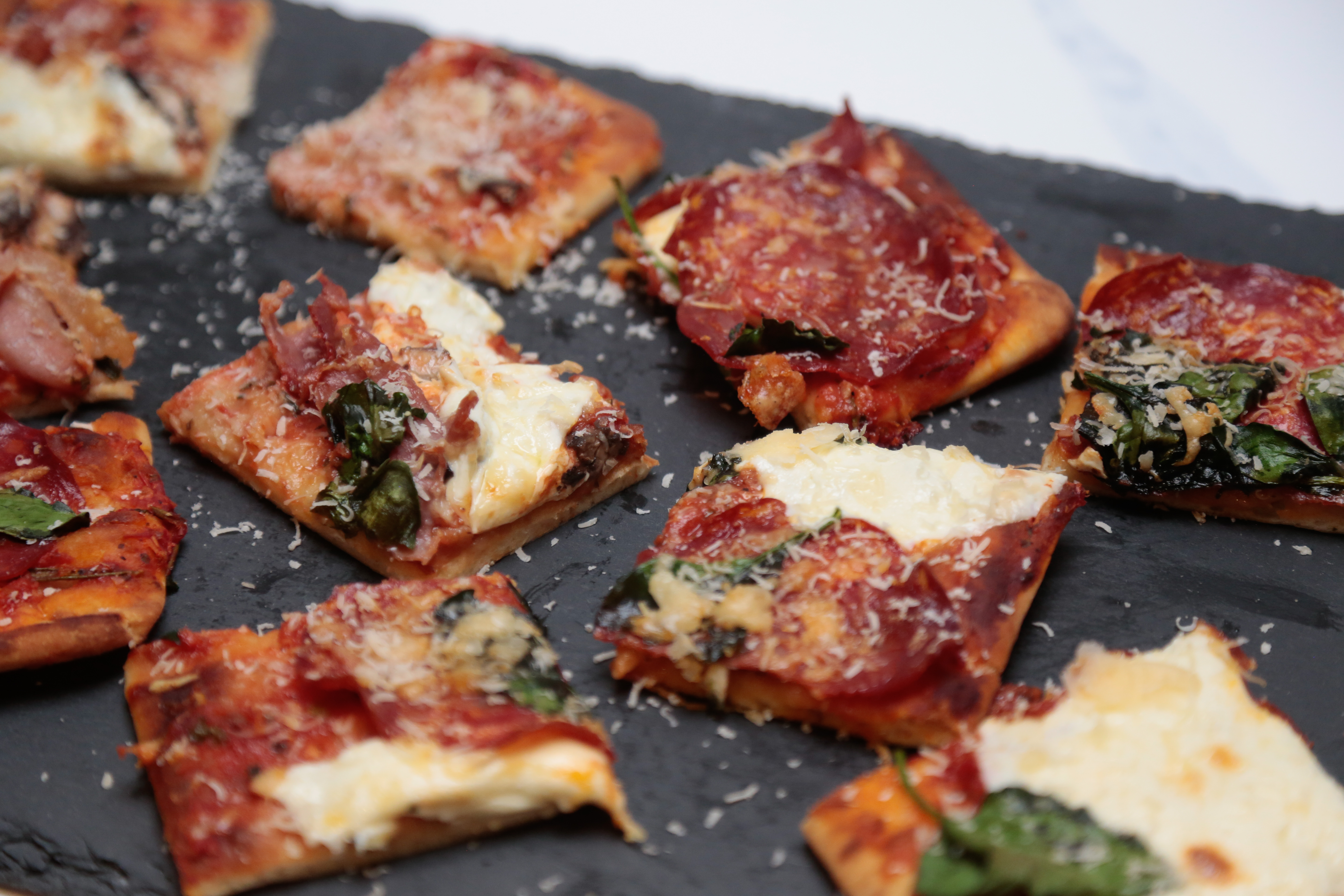 Mushroom and Prosciutto Flatbread Pizza