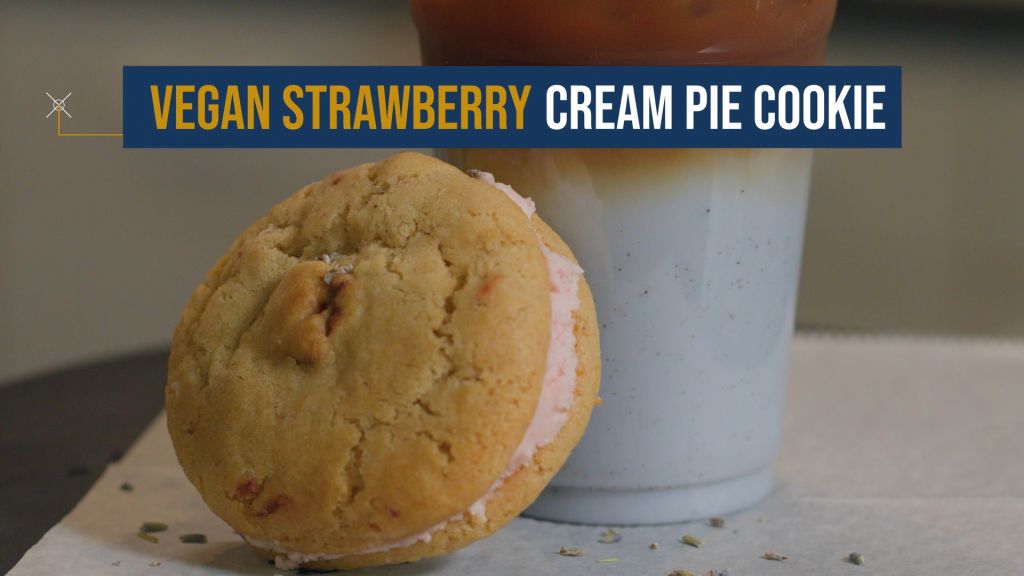 Vegan Strawberry Cream Pie Cookie made by Urban Grind