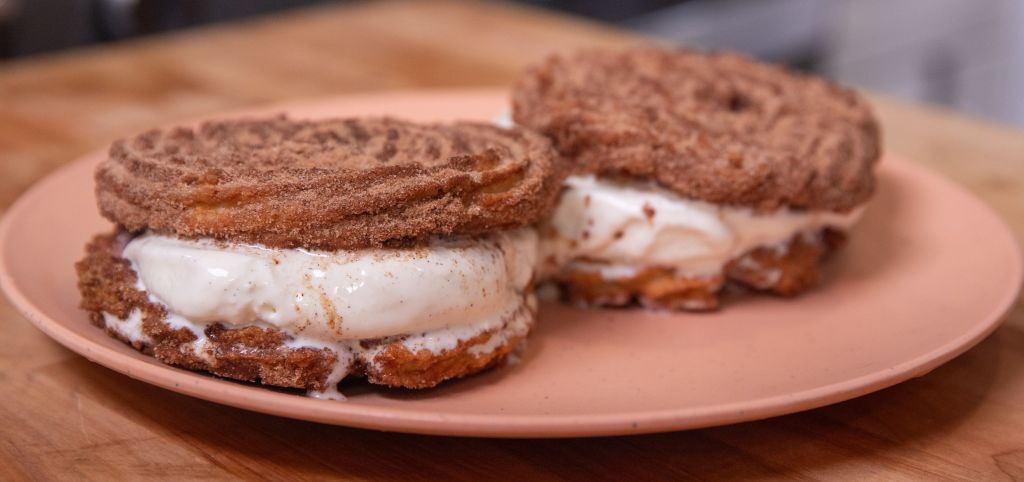 Churros Ice Cream Sandwiches