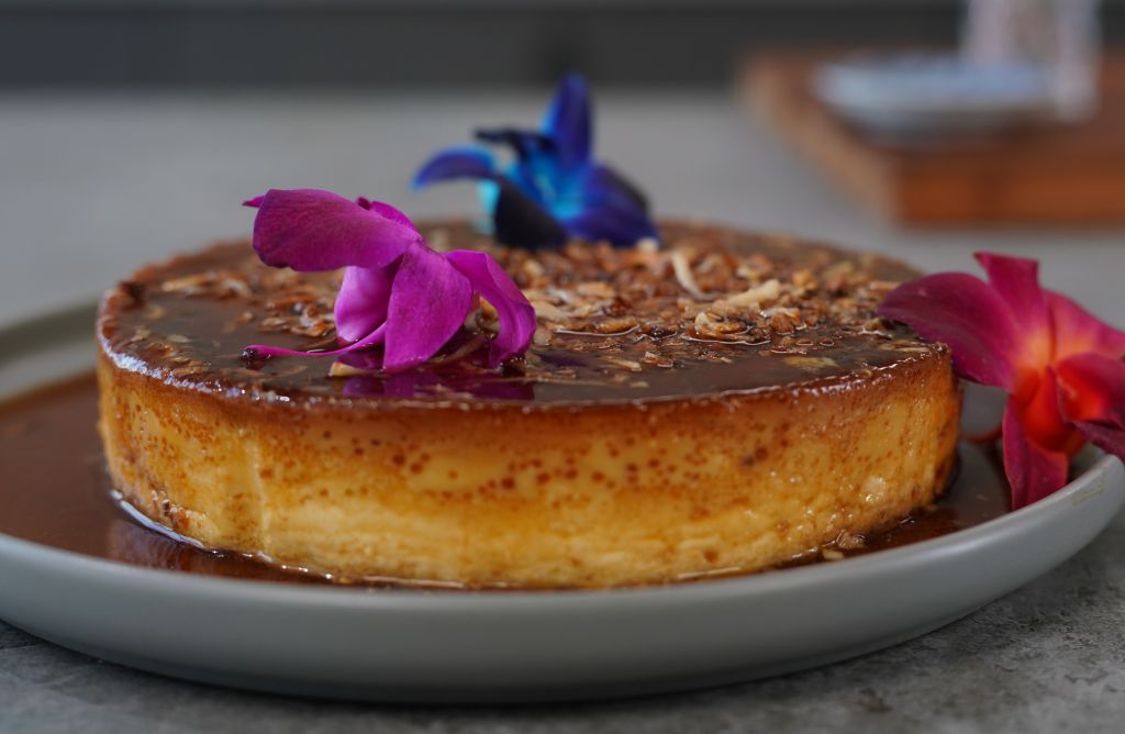 Shaved Coconut Flan