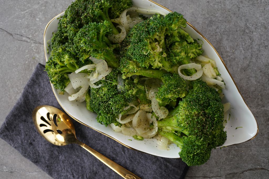 Sauteed Broccoli with Onions and Garlic