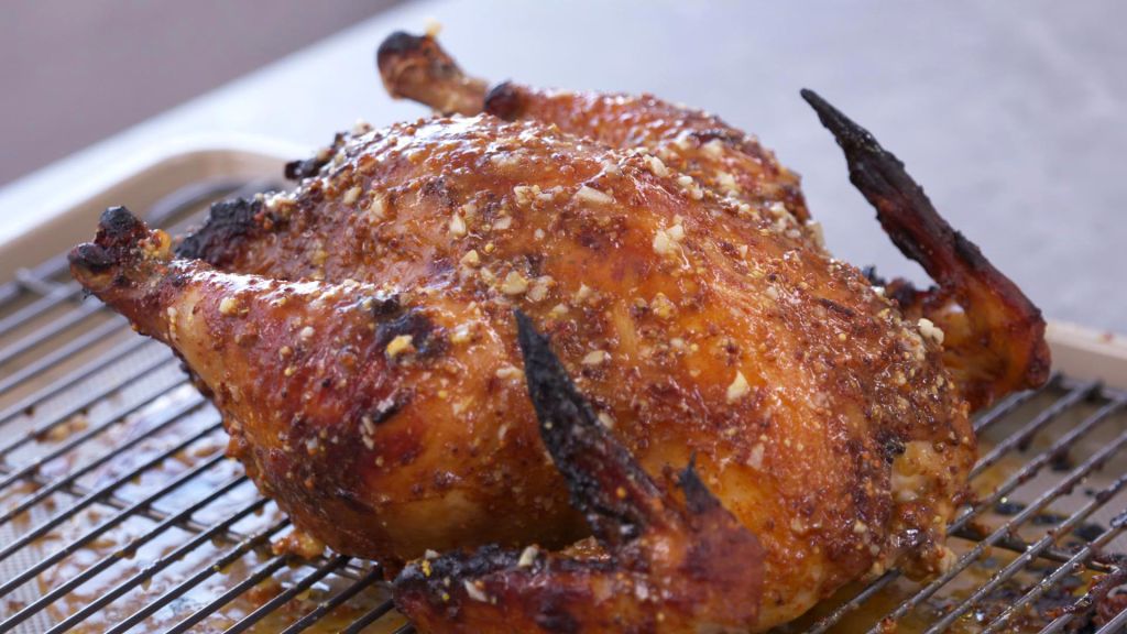 Hot Honey Mustard Roasted Chicken