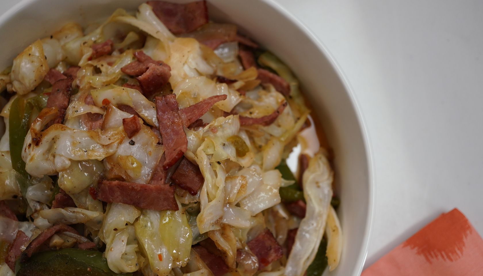 Sauteed Cabbage with Turkey Bacon